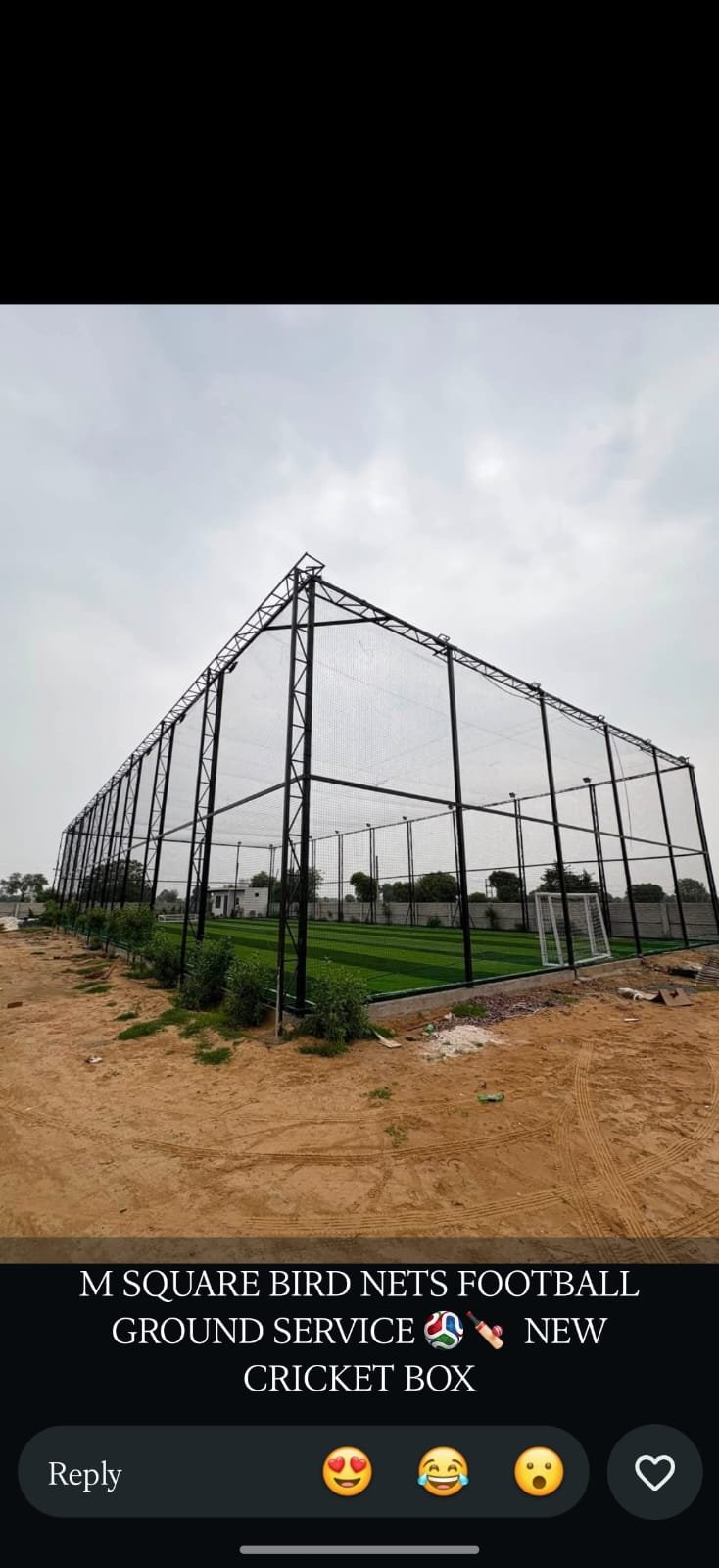 Sports net installation